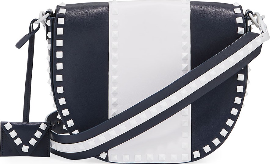 Valentino Free Rockstud Leather Saddle Shoulder Bag