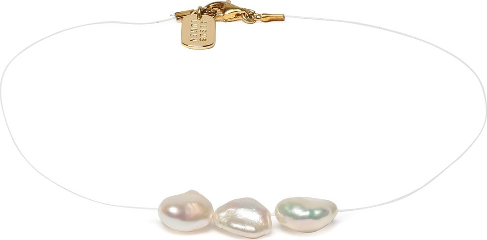 Albus Lumen Volitare keshi-pearl anklet