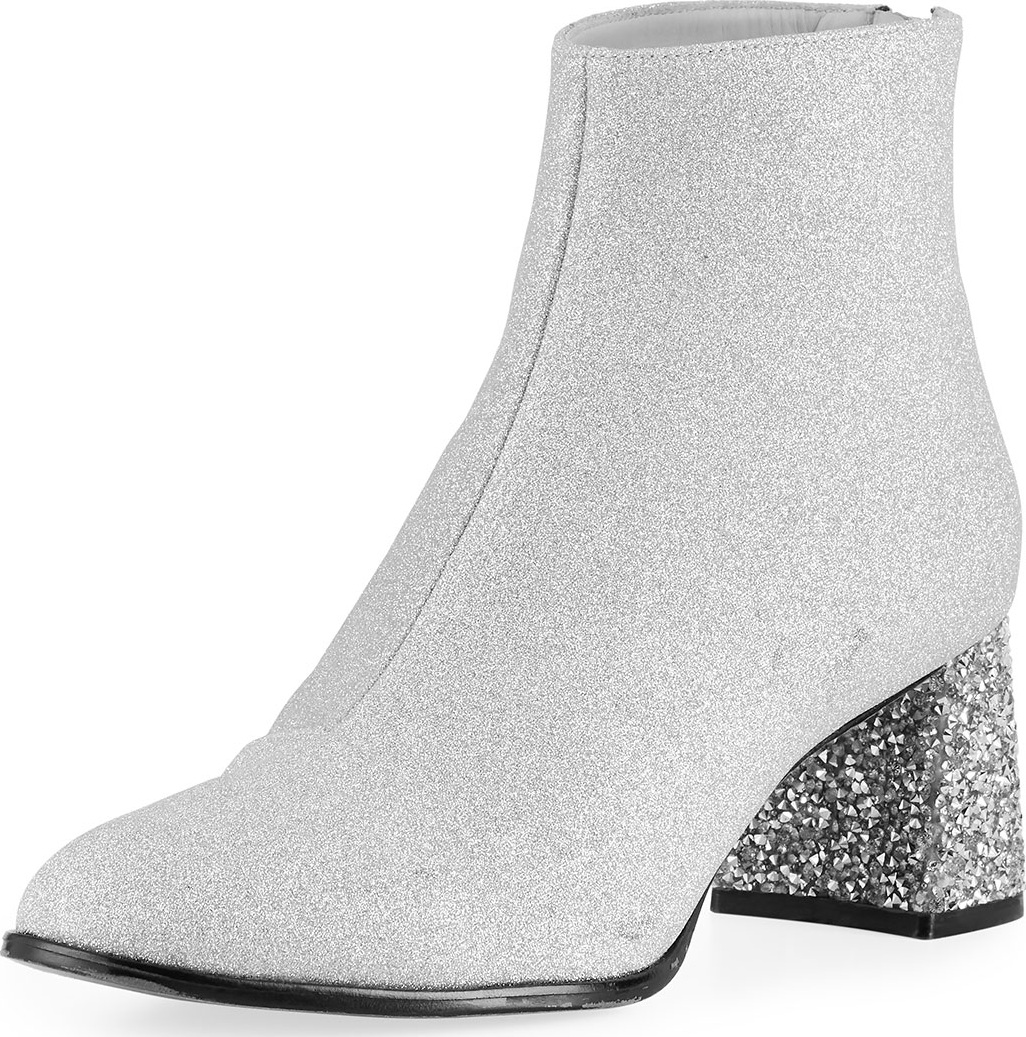 Sophia Webster Stella Glitter Mid-Ankle Booties