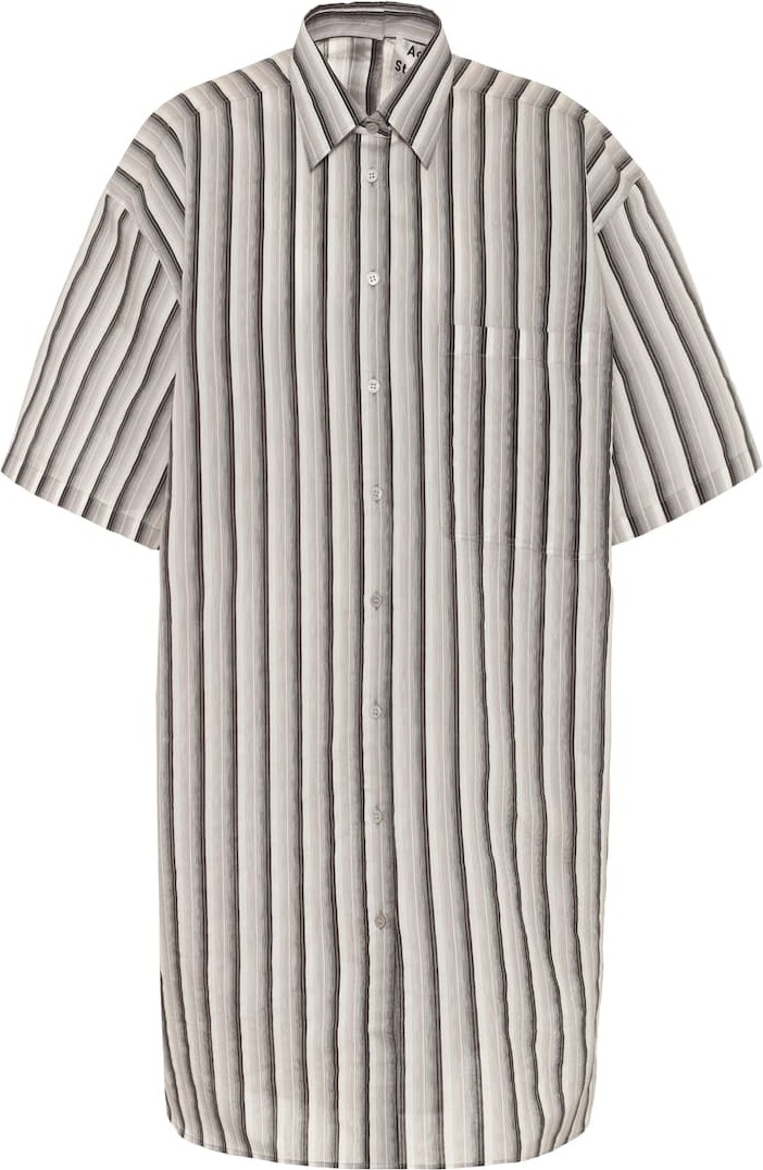Acne Studios Striped cotton-blend shirt