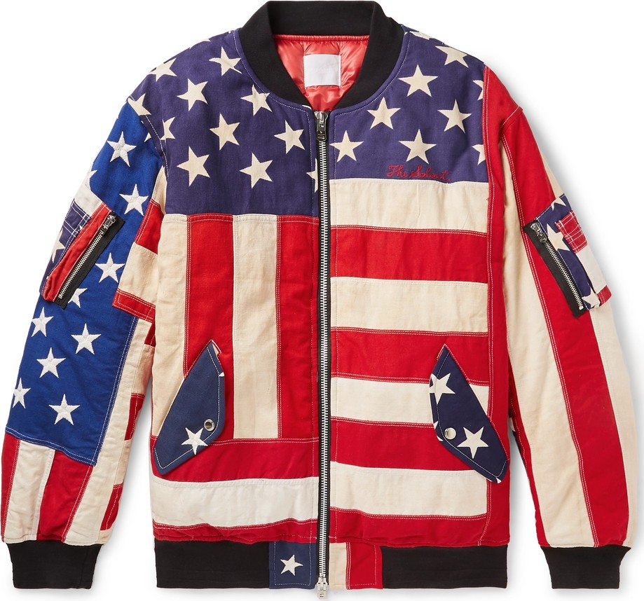 Takahiromiyashita The Soloist Oversized Printed Cotton-Canvas Bomber Jacket