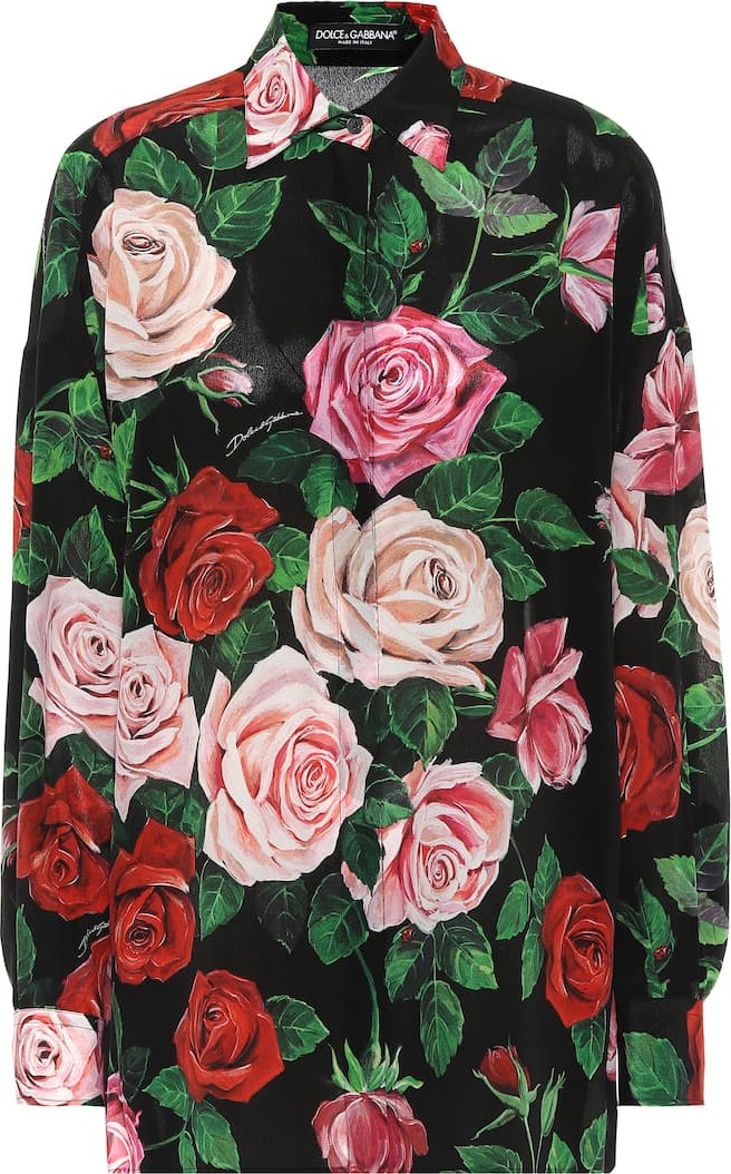 Dolce & Gabbana Floral-printed silk shirt