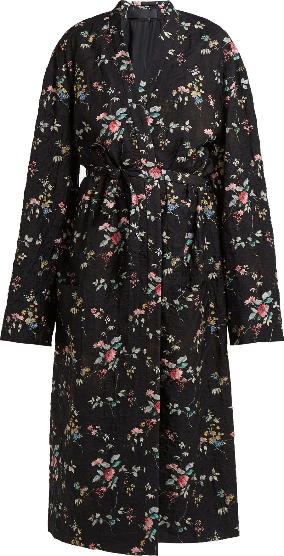 Haider Ackermann Freesia floral-print quilted single-breasted coat