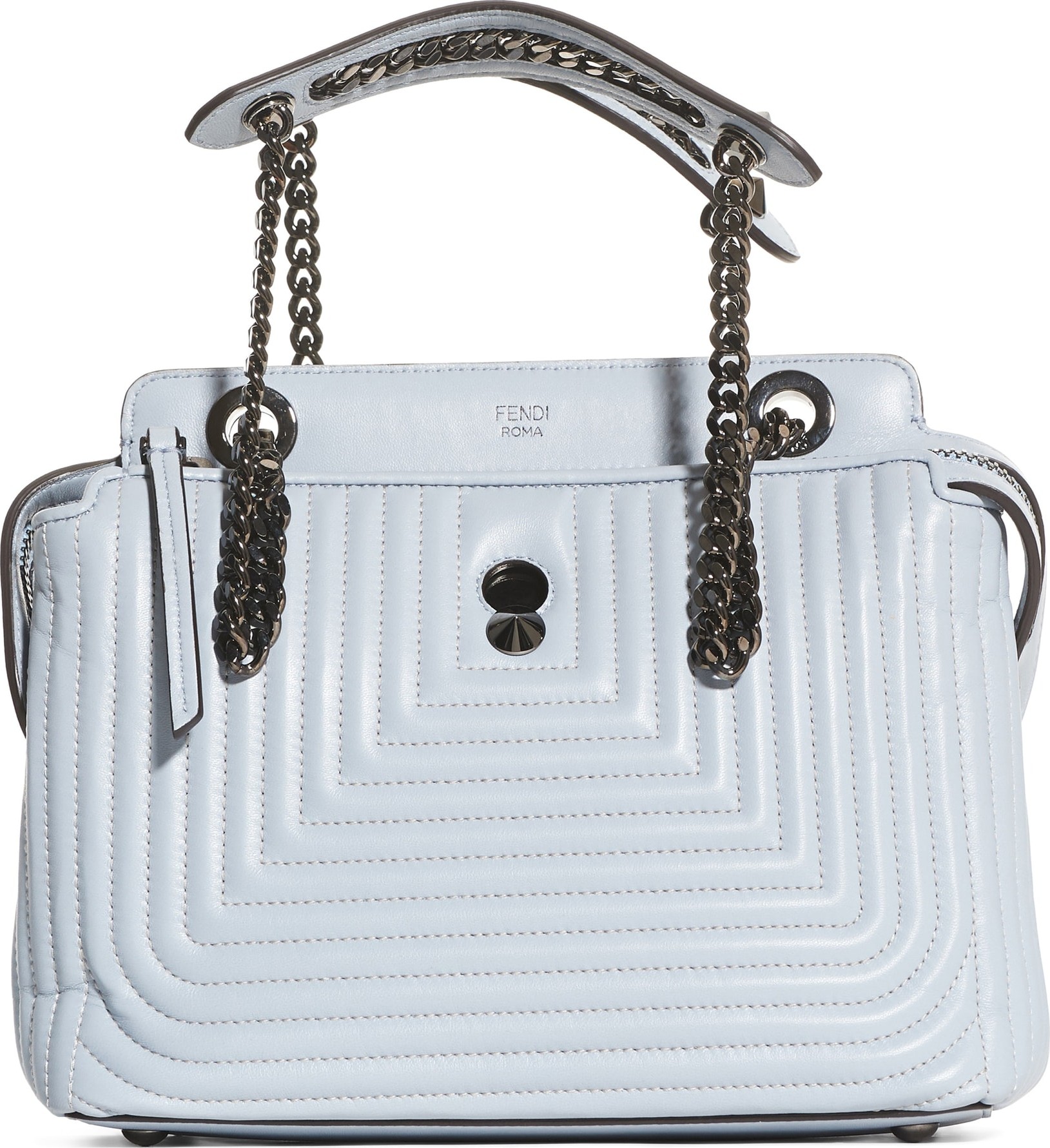 Fendi DOTCOM Click Quilted Leather Satchel