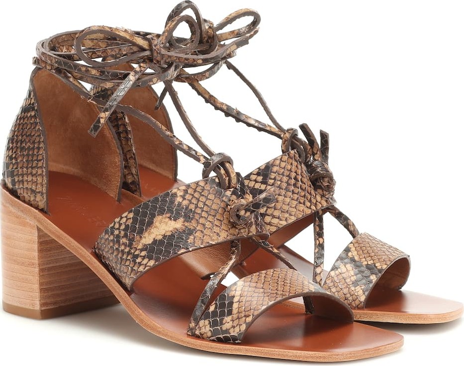 Zimmermann Snake-effect leather sandals