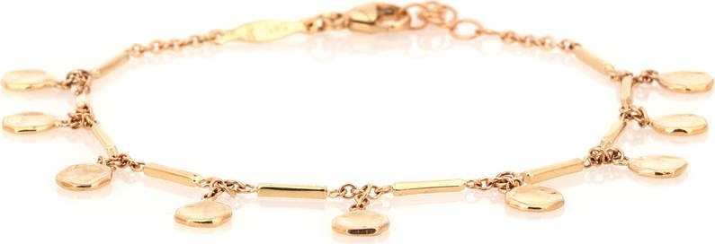 Jacquie Aiche 14kt gold disc and bar bracelet