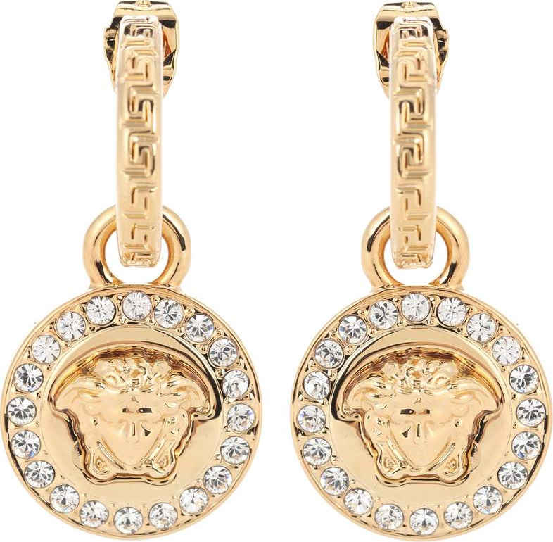 Versace Greca and Medusa earrings