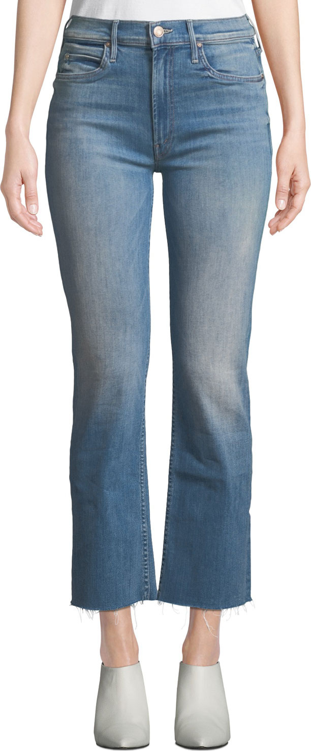 MOTHER The Dutchie Ankle Fray Straight Jeans