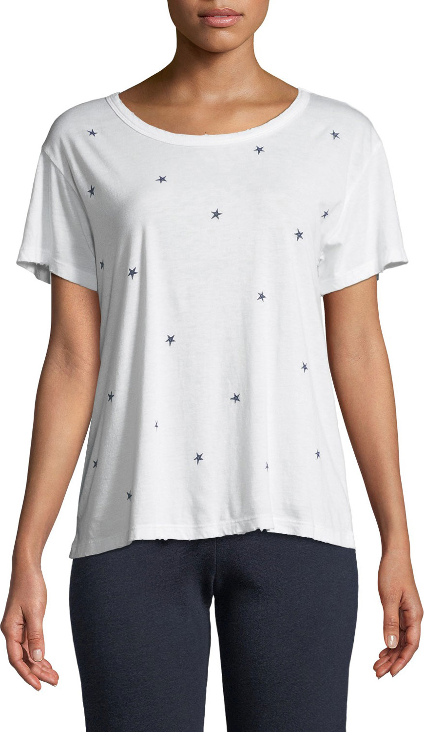 SUNDRY Printed Crewneck Short-Sleeve Tee