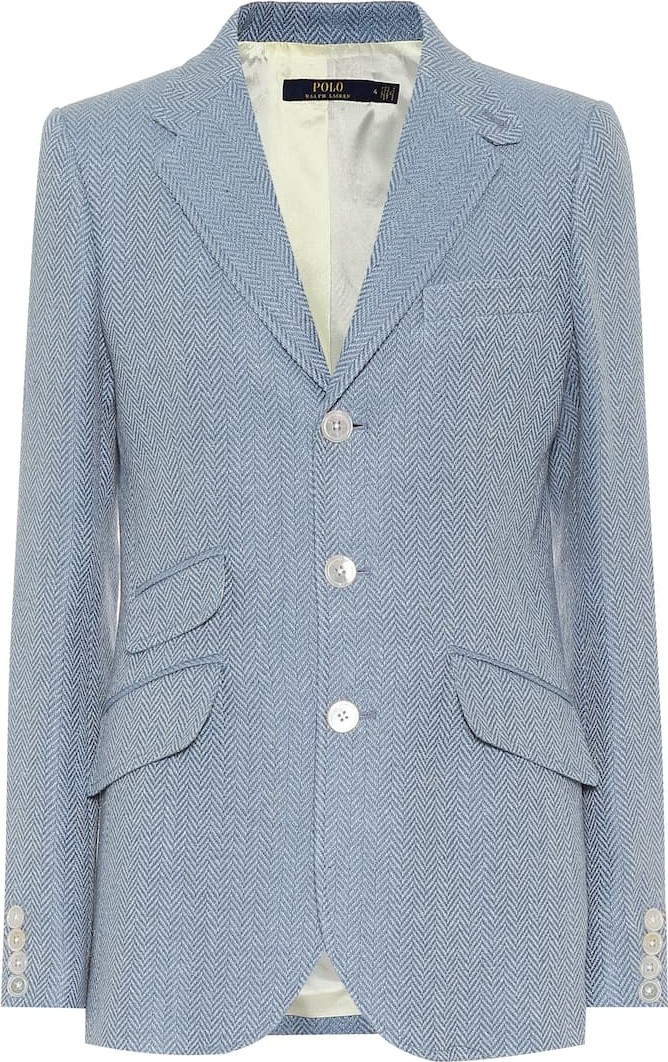 Polo Ralph Lauren Linen and silk herringbone blazer