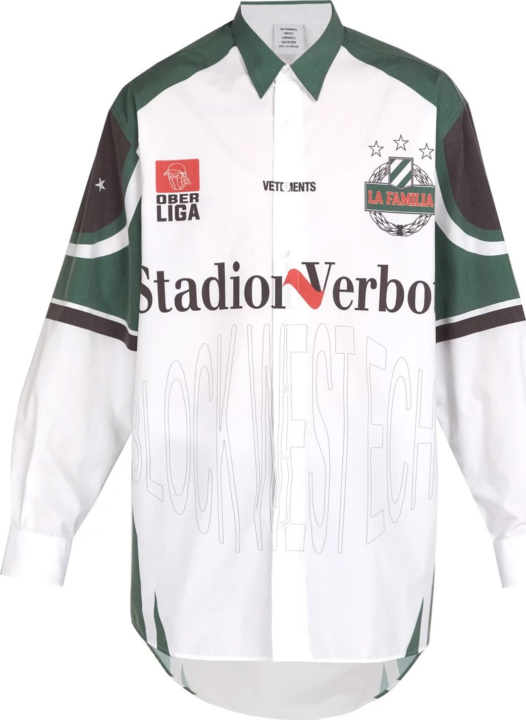 Vetements oversized football shirt