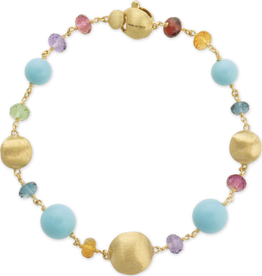 Marco Bicego Africa 18k Mixed-Stone Bracelet