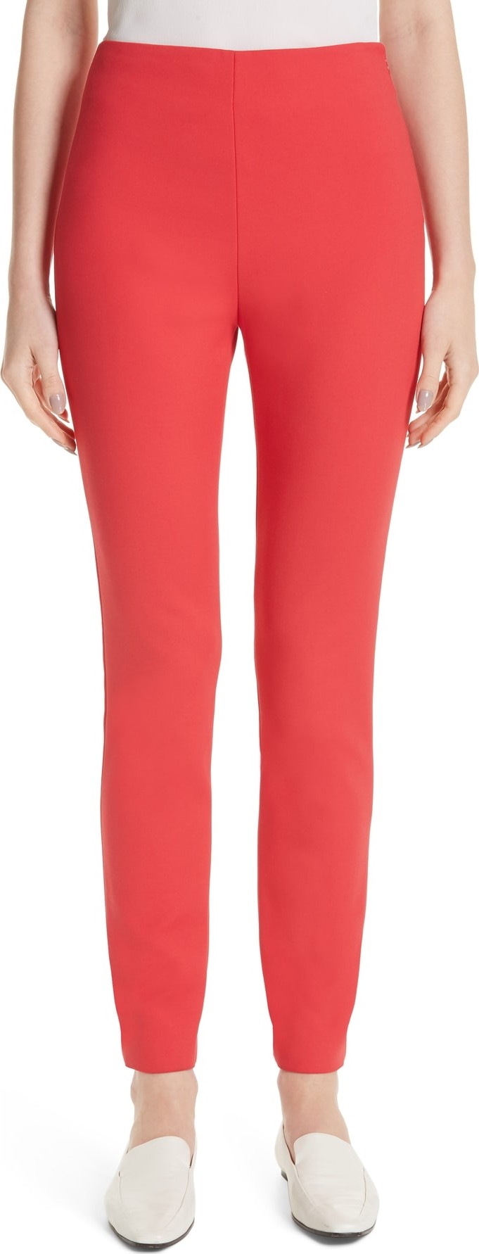 St. John Stretch Double Weave Ankle Pants