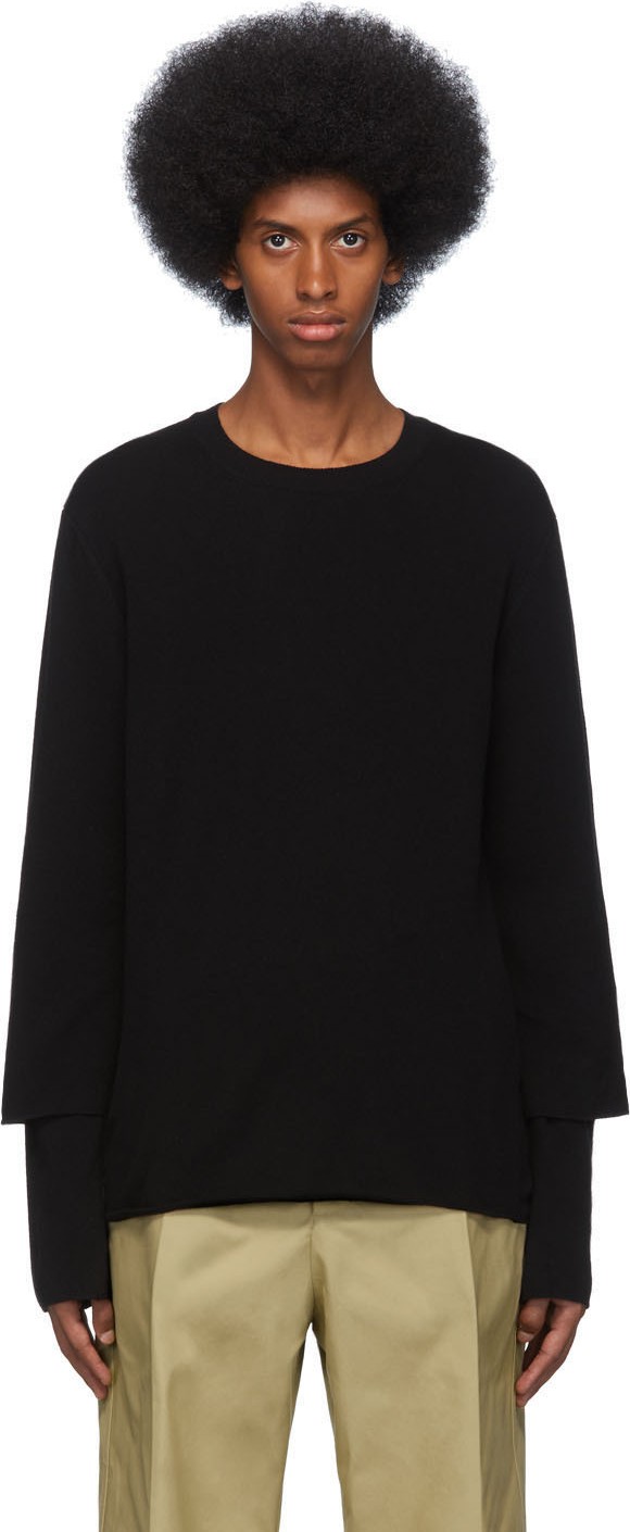 Comme Des Garcons Black Gauge 12 Layered Sweater