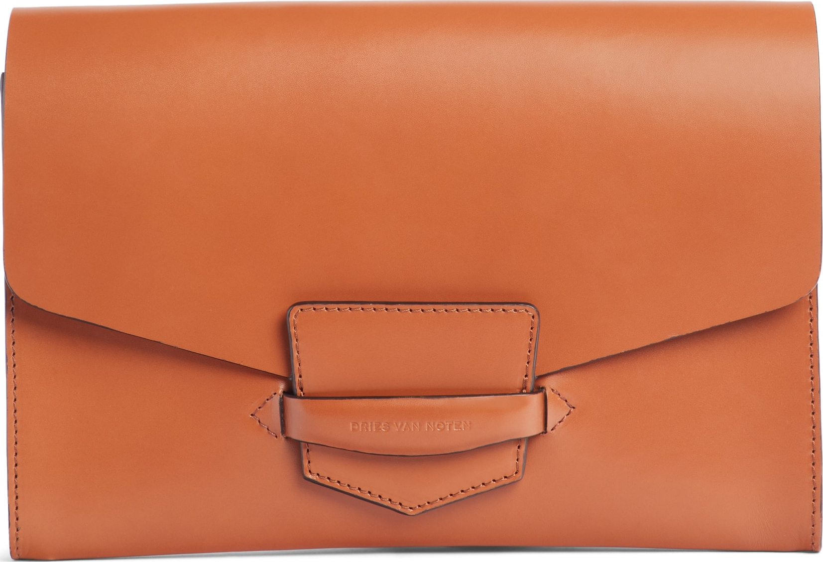 Dries Van Noten Leather Envelope Clutch