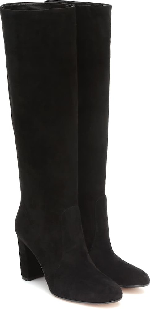 Gianvito Rossi Suede knee-high boots