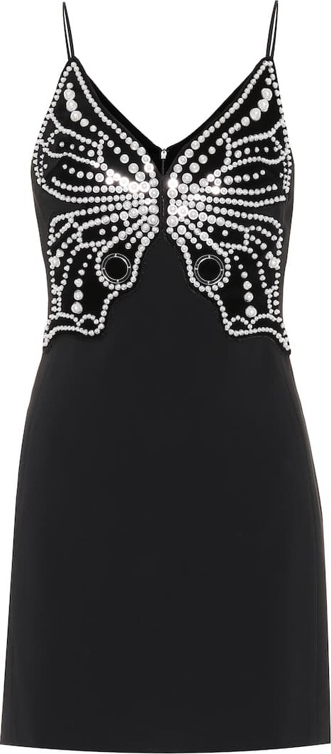 David Koma Butterfly-embellished minidress