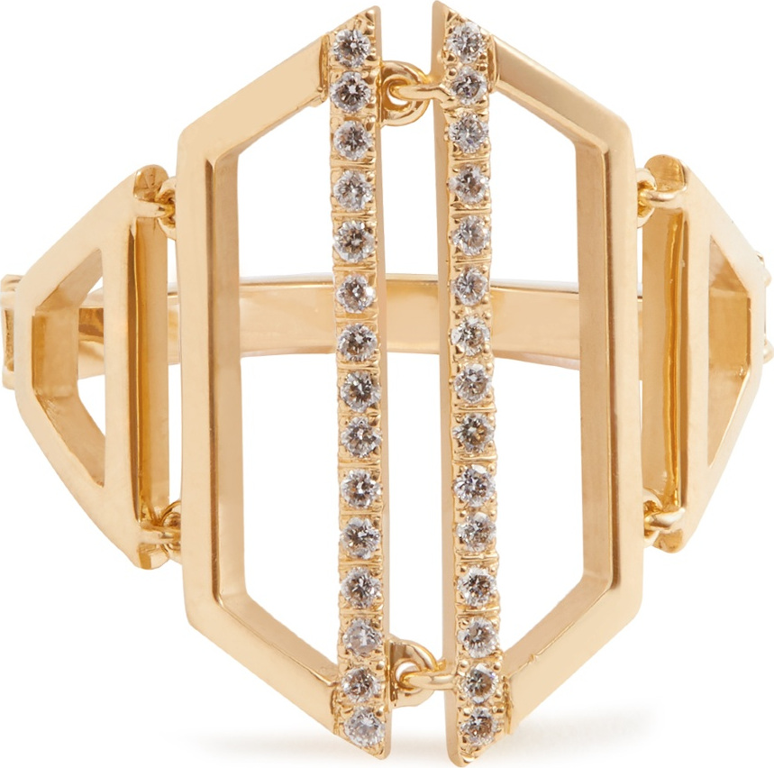 Susan Foster Diamond & yellow-gold ring