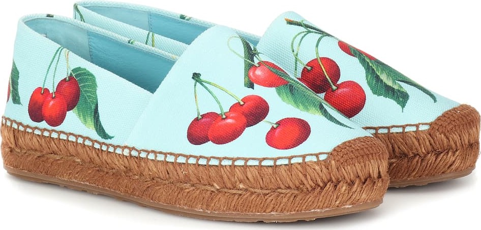 Dolce & Gabbana Exclusive to Mytheresa – cherry printed espadrilles