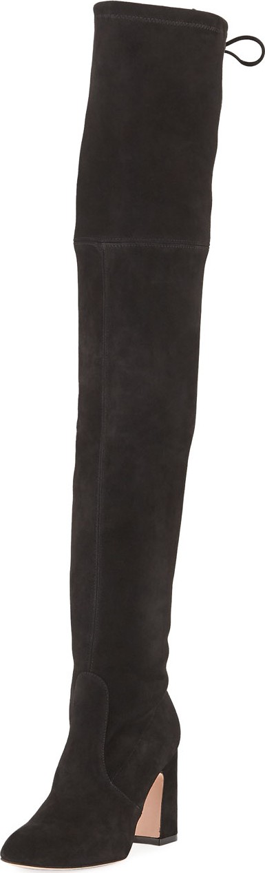 Stuart Weitzman Kirstie Suede Over-The-Knee Boots