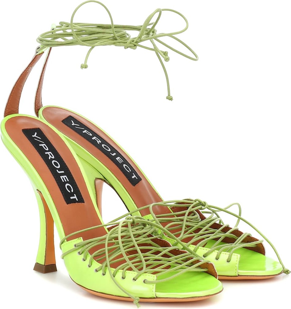 Y/Project Lace-up leather sandals
