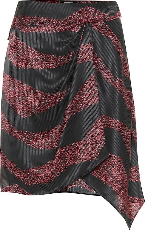 Isabel Marant Rosana printed silk-blend skirt
