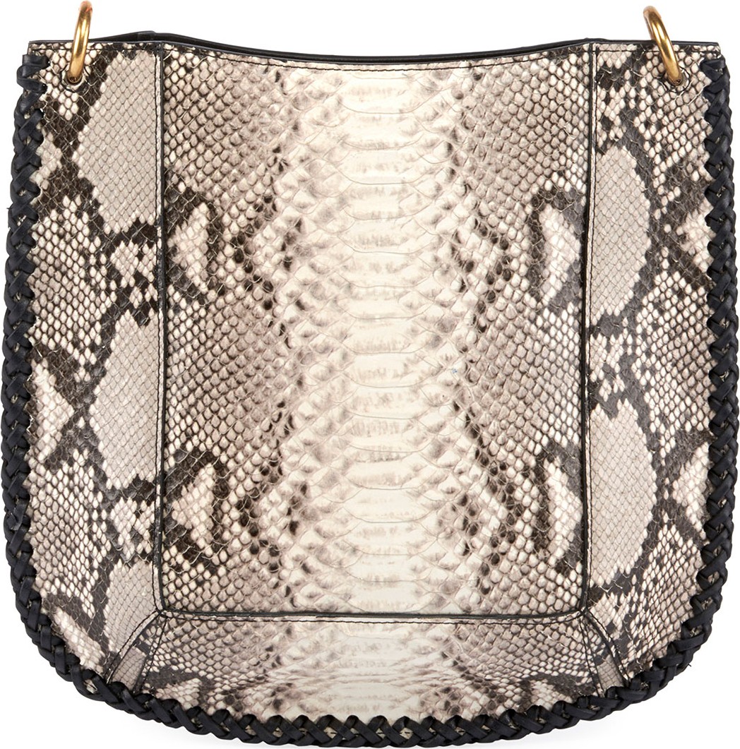 Isabel Marant Oskan Snake-Print New Hobo Bag
