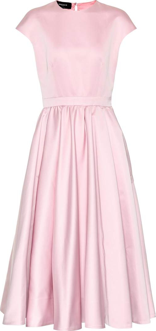 ROCHAS Satin midi dress