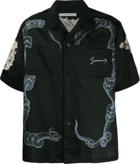 Givenchy Snake and Icarus Printed Shirt