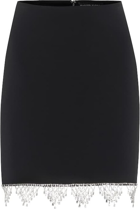 David Koma Exclusive to Mytheresa – Embellished cady miniskirt