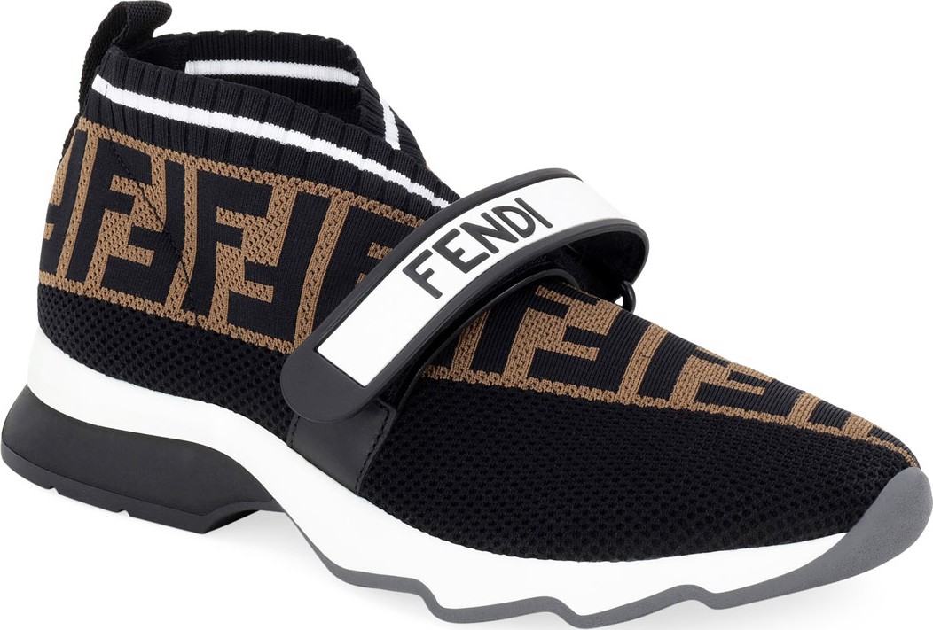 Fendi Rockoko FF Knit Sneakers