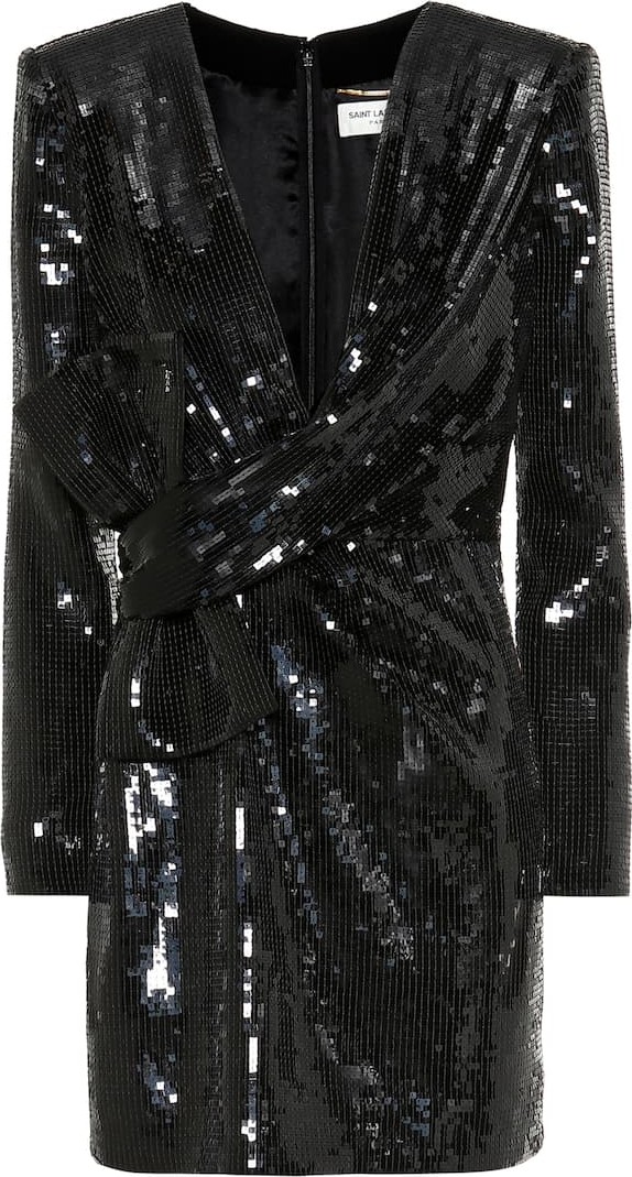 Saint Laurent Sequined minidress