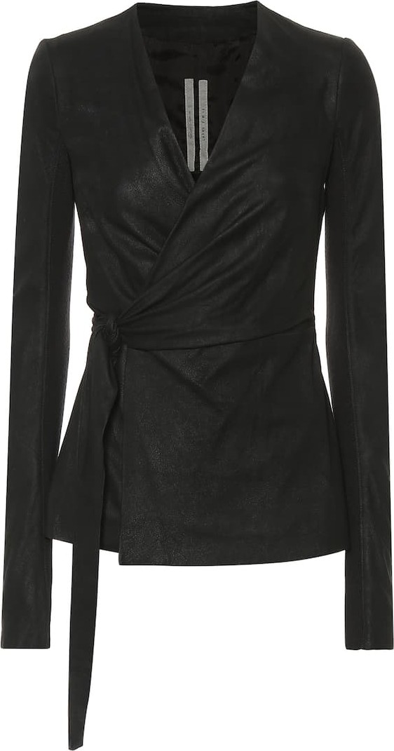 Rick Owens Wrapped Mercury leather jacket