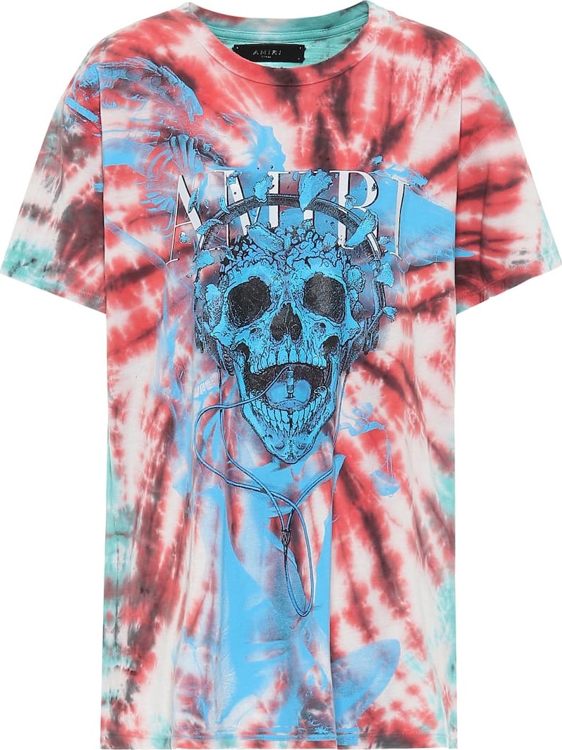 Amiri Tie-dye printed cotton T-shirt