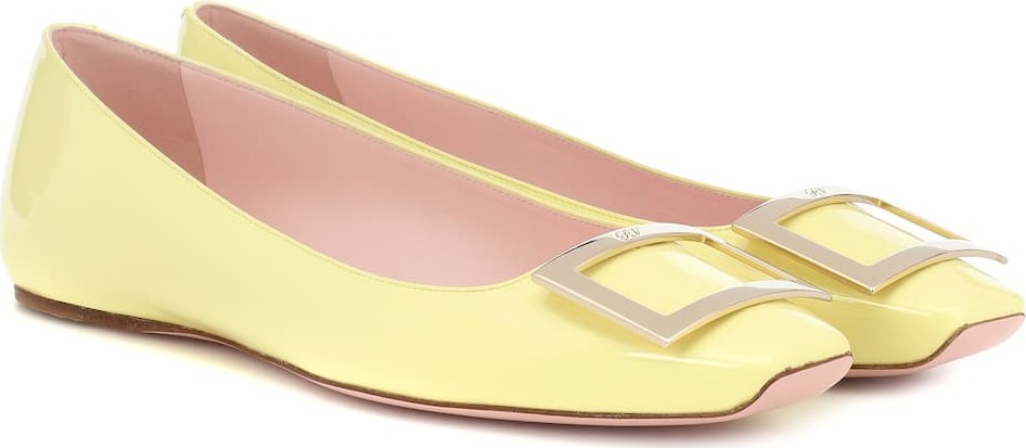 Roger Vivier Belle Vivier leather ballet flats