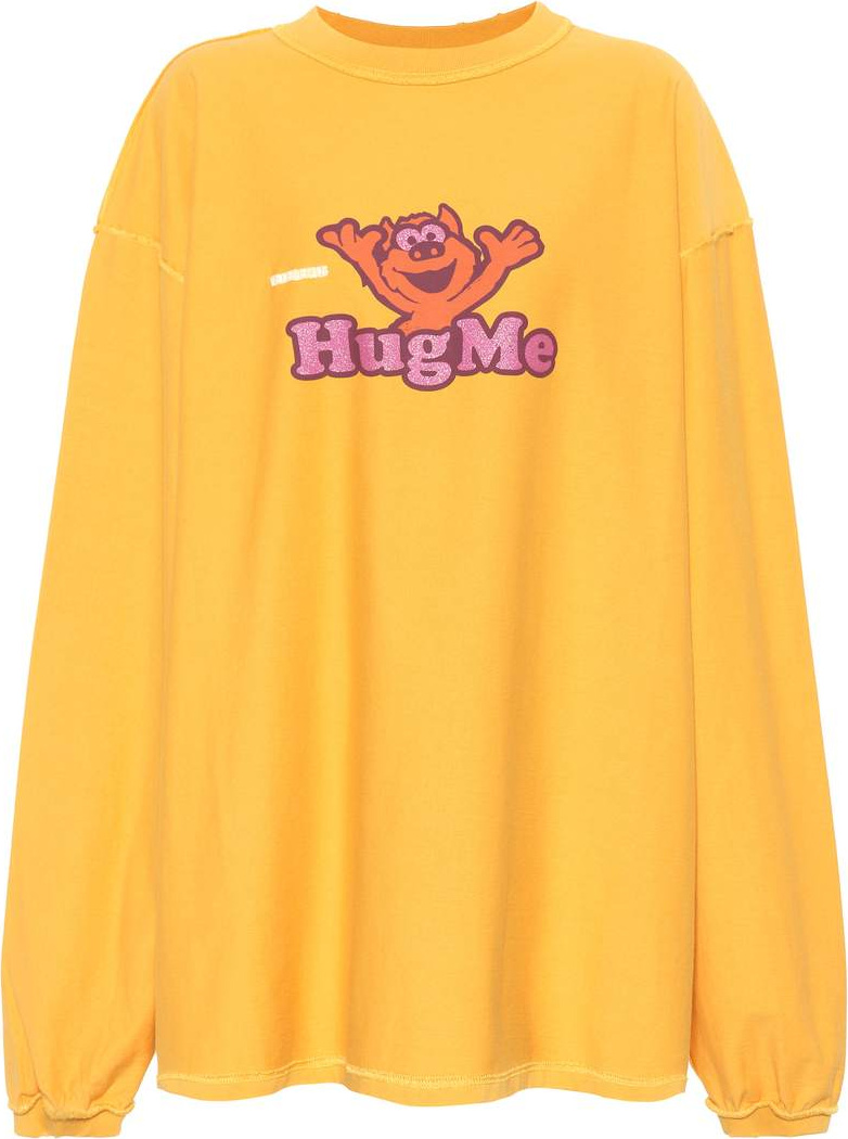 Vetements Long sleeved cotton top