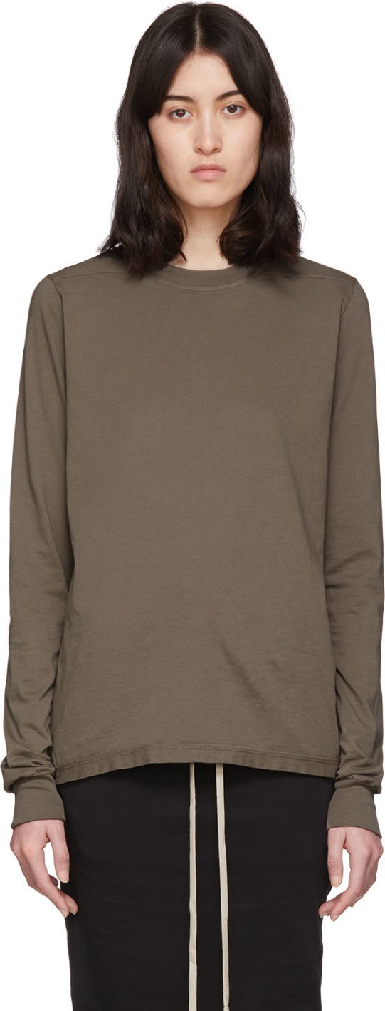 Rick Owens DRKSHDW Grey Level Long Sleeve T-Shirt