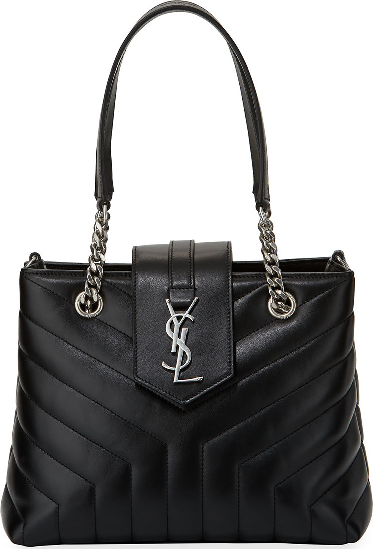 Saint Laurent Monogram YSL Loulou Quilted Chain Shoulder Bag