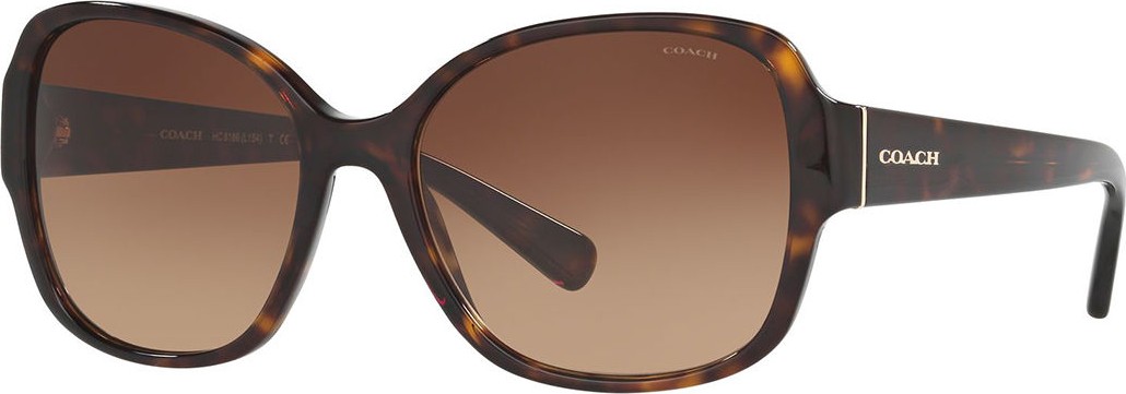 COACH Butterfly Sunglasses w/ Speckled Transparent Arms