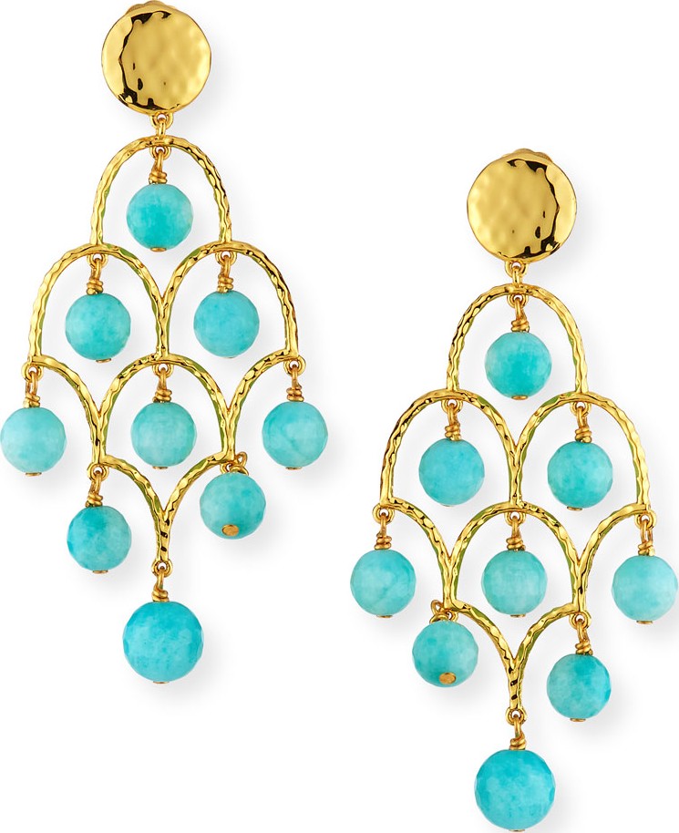 NEST Jewelry Amazonite Chandelier Earrings