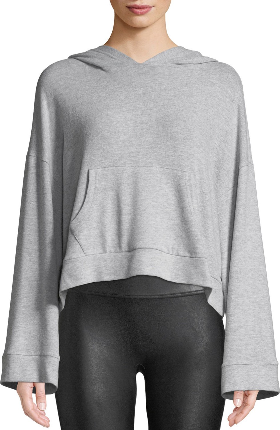 cupcakes and cashmere Canby Cropped Long-Sleeve Hoodie