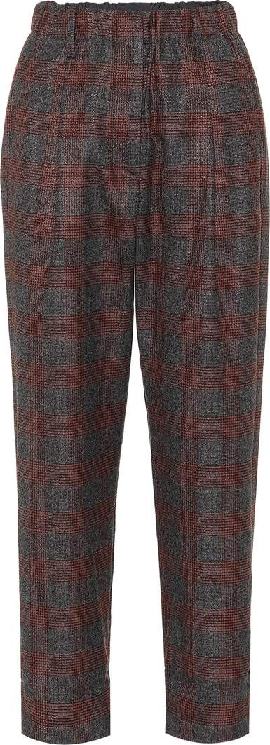 Brunello Cucinelli Wool-blend straight-leg pants
