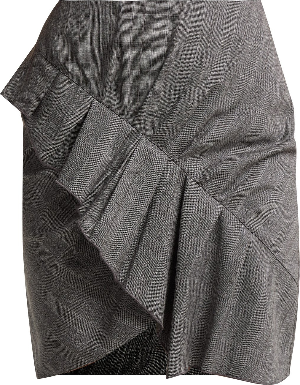 Isabel Marant Etoile Nel ruffled wool mini skirt