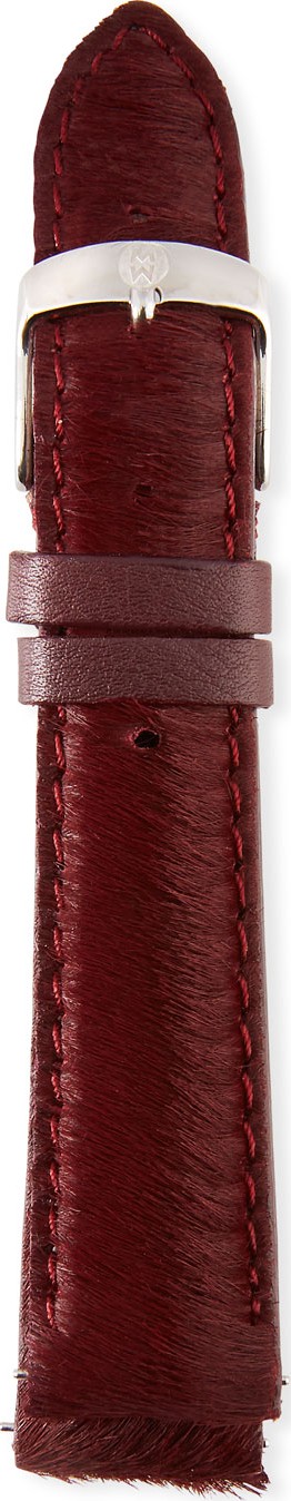 MICHELE 18mm Cheetah-Print Calf Hair Strap