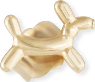 Sydney Evan 14k Gold Balloon Dog Stud Earring (Single)