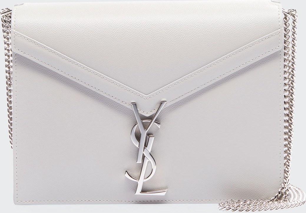 Saint Laurent Cassandra Small Grain de Poudre Flap-Top Crossbody Bag