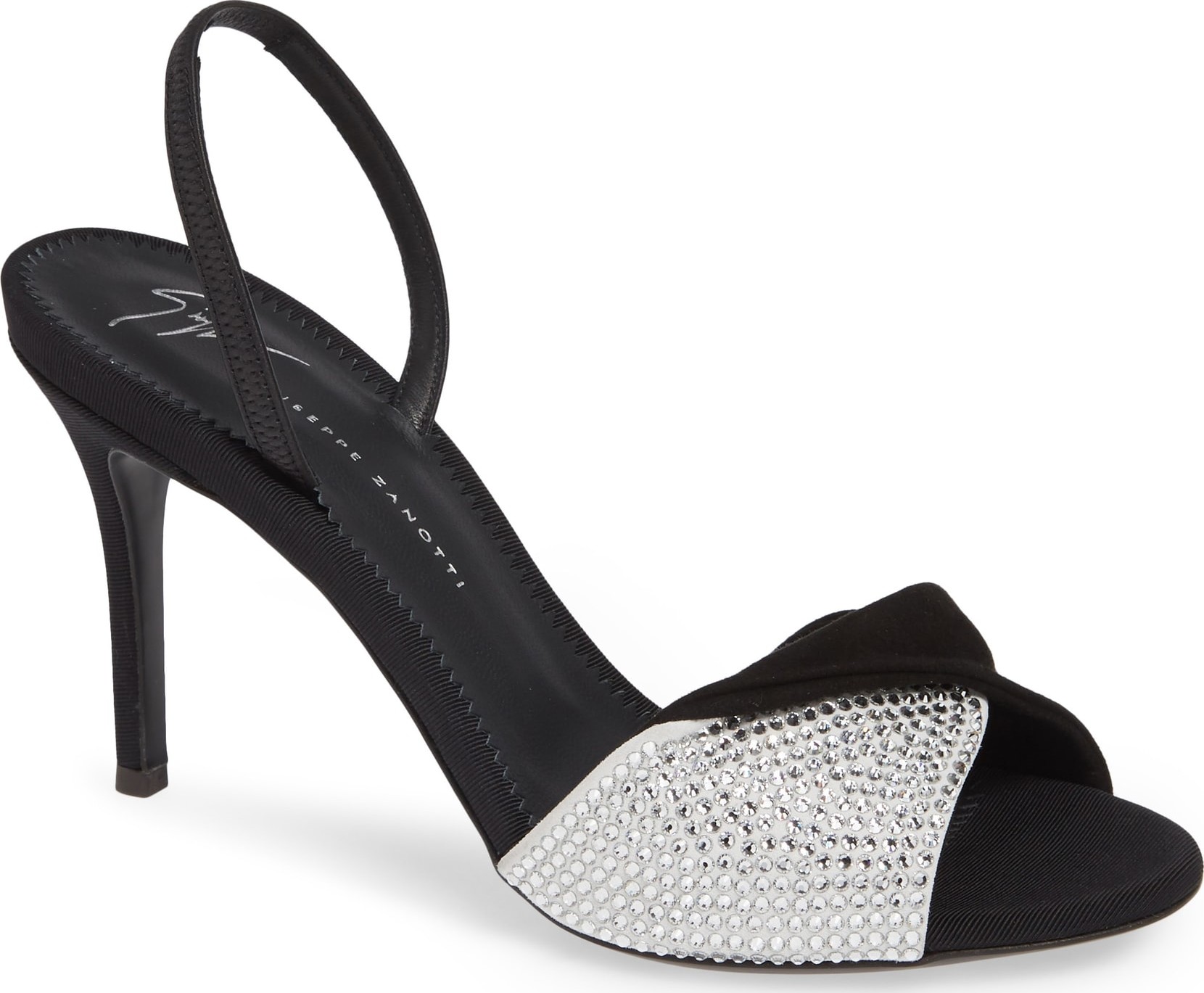 Giuseppe Zanotti Swarovski Crystal Embellished Slingback Sandal