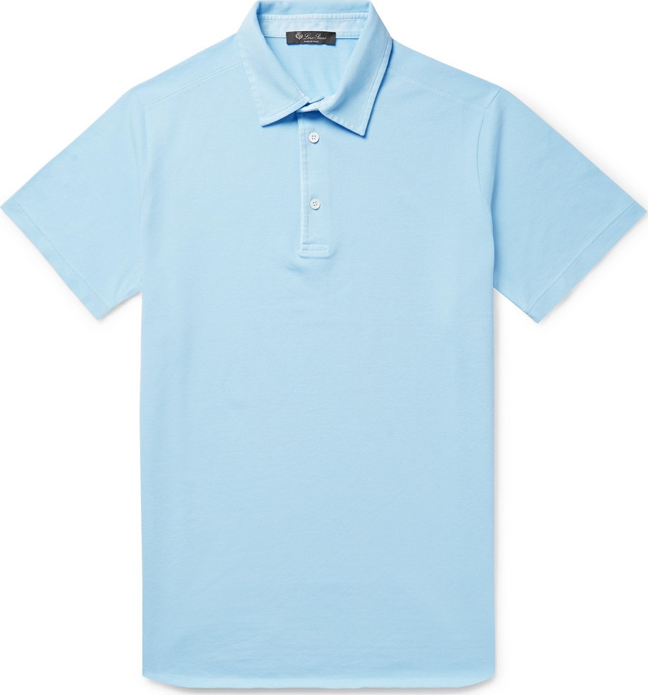 Loro Piana Cotton-Piqué Polo Shirt