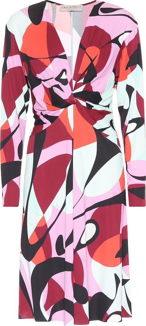 Emilio Pucci Printed silk-blend dress
