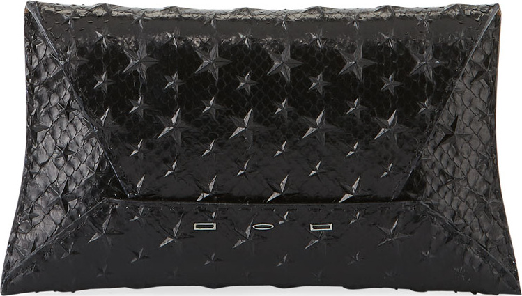 VBH Manila GT Python Clutch Bag with Stars